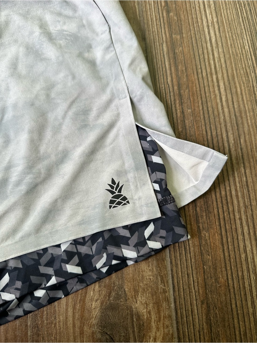 chubbies Light Gray Ultimate Training Athletic Shorts with Black Trim - Picture 4 of 5